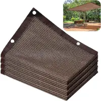 VHV - Schaduwdoek - Schaduwnet met UV-bescherming voor buiten - Duurzaam zonwerend doek - Voor tuin, camping, picknick en zwembad - Bruin, 2x4 m