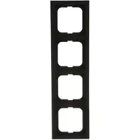 Busch-Jaeger 2CKA001754A4422 Frame Frame 4-voudig Future lineair Diepzwart (RAL 9005), Zwart 1 stuk(s)
