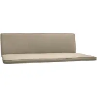Beautissu Loft HS Set á 2x zitkussens - tuinbank kussen voor schommelbank 180 x 50 x 6cm – schommelstoel kussens natuur