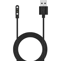 Wigento Opladerkabel voor Oppo Realme Watch 5 / Watch 3, USB-A, magnetische oplaadbasis, 1 meter