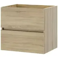 Tiger Wastafelonderkast Condo 60cm - Licht Eiken Mat - 60x55x45cm