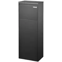 Central Park Pakketbrievenbus Parcelpal 8000 Bd - Staal - Zwart - 41x105x23cm