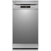 Midea MFD45S200X.2-ES - Vrijstaande Vaatwasser - RVS - E label - 49 dB - 9 l Waterverbruik (per cyclus, gebaseerd op het ecoprogramma) - 10 couverts