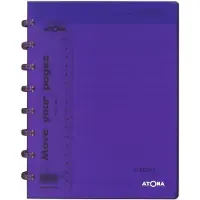 Brepols agenda 2026 - TIMING - ATOMA - Bureau agenda - 1 week op 2 pagina's - Kolom - Weekoverzicht - Paars - 18 x 22 cm