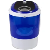 TIM. TIM Camping Wasmachine - Mini Wasmachine - Wasmachines - 2 kg per Wasbeurt - Met Timer - Blauw - 39cm x 37cm x 51cm