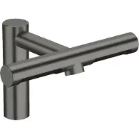 Boss & Wessing Handwas wastafelkraan met föhn handdroger bws pure gun metal 1200 w