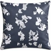 Unique living - 2 stuks - kussenhoes - sierkussen- hoes - fluweel - grijs - wit - 45 x 45 cm - met rits