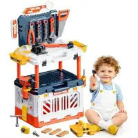 TIM. TIM Werkbank Kinderen - Houten Werkbank - Werkbank Little Dutch - Veelkleurig - 54cm x 80cm x 33cm