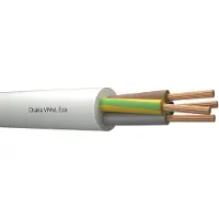 Draka Flexibele Vinyl Kabel 4G1Mm² Klasse 5 Wit Eca - 803872 [100 Meters]
