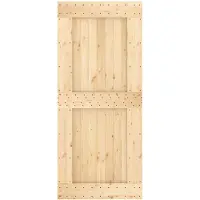 vidaXL Deur NARVIK Naturel 90 x 210 cm Massief Pine Hout