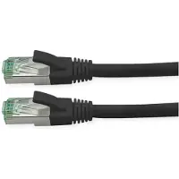 Roline RM patchkabel Cat.6A S/FTP (PiMF), zwart, 0,3 meter