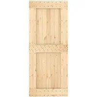 vidaXL Deur NARVIK Naturel 85 x 210 cm Massief Pine Hout