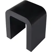 Beliani ENID - Bijzettafel - Zwart - MDF