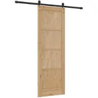 vidaXL Schuifdeur ORKDAL 73,5 x 211 cm Massief grenenhout
