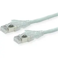 Secomp 21.05.0550 RJ45 Netwerkkabel, patchkabel CAT 6A S/FTP 5.00 m Grijs Afgeschermd (dubbel), Halogeenvrij, Vlambestendig 1 stuk(s)