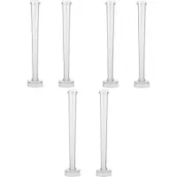 Tlily 6 Stuks Kaars Schimmel Sieraden Hars Mallen Mallen Taps Toelopende Kandelaars Kaars Taper Emergency Candle Set