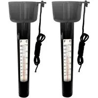 Typecat Verpakking van 2 drijvende waterthermometers voor buitenvijvers 0-50