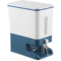 Tlily Pers-Type Rijst Dispenser Verzegelde Graan Container Opslag Huishoudelijke Granen Rijst Doos Dispenser Emmer Rijst Blikjes 10KG-B