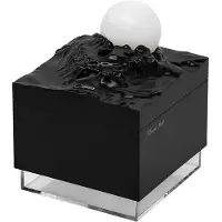 Tlily Aroma Diffuser Koele Mist Luchtbevochtiger LED Maanlamp Essentiële Olie Aroma Diffuser en Nachtlampje Zwart