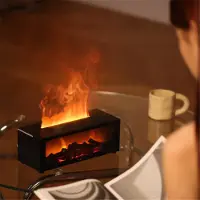 Typecat Vlam Aroma Diffuser Open Haard Essentiële Olie Luchtbevochtiger Koele Mist