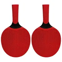 Tlily Sportartikelen Siliconen Multi-Color Tafeltennisrackets Geschikt voor Beginners in Training en Competitie Rood