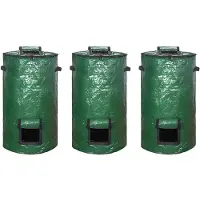 Typecat 3X Compostbakzak, Door Fermentatie Afsluitbare Compostemmer Tuinbladafvalcompostzak