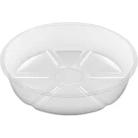 Typecat 10-pack plantenschotels lekbak 6 inch doorzichtige plastic bloempot voor in