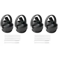 Torribaly 2sets Rieten Deksel voor Flessen 12 18 26 36 64 Oz,Handvat Deksel voor Rietjesdeksel of Dop Top Vervanging Waterflessen Accessoires