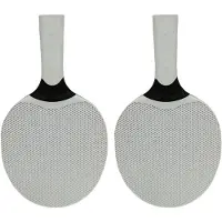 Tlily Sportartikelen Siliconen Multi-Color Tafeltennisrackets Geschikt voor Beginners in Training en Competitie Grijs-Wit