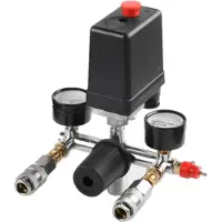 Tlily Luchtcompressor Drukcontrolemeter Luchtklepverdeelstuk Olievrije Stille Luchtcompressor Verstelbare Uitlaatklep 175Psi