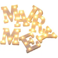 Typecat Lichtgevende letterlamp LED Verjaardag Huwelijksaanzoek Decoratie Alfabet