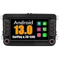RoverOne 2G+64G Autoradio Bluetooth CarPlay Android Auto Radio GPS voor VW Volkswagen Caddy 2003-2015