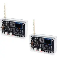 Tlily 2-Delige Walkie-Talkie FM-Radio DIY Elektronische Kit 409,85 MHz Instelbare Frequentie 87-108 MHz OLED-Scherm DIY Soldeerkit