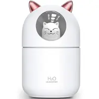 Typecat Schattige kat koele mist luchtbevochtiger voor thuis, katten nachtlampje Essential Pure