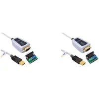 Typecat 2X USB 2.0 Naar RS485 RS422 Seriële Converter Adapterkabel voor -FTDI Chip Windows 10 8 7
