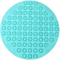 Typecat Ronde antislip douchemat, sterke zuignap, badmatten met afvoergaten Ra