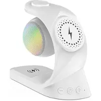 Tlily 5 in 1 -Luidspreker Magnetische Draadloze Oplader 15W Snel Opladen voor Horloge-Oortelefoon voor Universele Mobiele Telefoon Wit