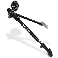 Tlily BUCKLOS Fietsluchtvorkpomp Max. 400 Psi 27,5 Bar Fietsachterschokdemperpomp Fiets Schrader Bandenpomp voor Luchtvorken en Achterschokdempers