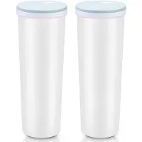 Melitt 2 Pcs 2L Tall Clear Spaghetti Pasta Opslag Container met Verstelbaar Deksel, Multifunctionele Plastic Keuken Voedsel Opslag Pot
