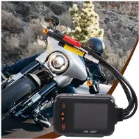 Melitt Motorrijrecorder Camera Dash Cam 2 Inch IPS Scherm 1080P + 720P Dual AHD Fiets Dashcam G-Sensor Parkeermodus