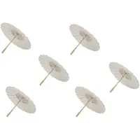 Typecat stuks papieren parasol 60 cm strandparasol wit DIY fotografie-rekwisieten voor