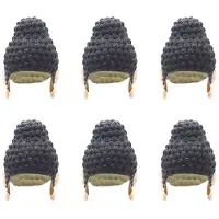 Melitt 6X Zwemmutsen TathaGata Boeddhavorm Duurzame Antislip Flexibele Latex Badmutsen voor Surfen Kinderen Meisjes Jongens Dames Heren