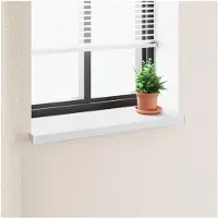 vidaXL Raamdorpel Wit 100 x 30 x 4,5 cm PVC