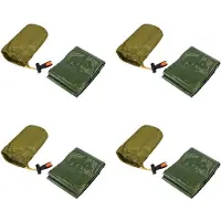 Melitt 4X Noodslaapzak Bivy Sack met Whistle Outdoor Survival Slaapzak Thermische Deken voor Camping Backpacken