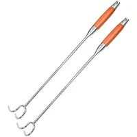 Wella 2X Campingaccessoires Grillhaken Vlees voor Restaurant Slagershaak Praktische Vleeshaak Keukengereedschap