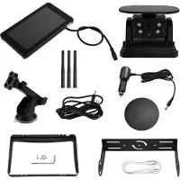 Melitt 7-Inch HD-Scherm Automonitor met Draadloze Zonne-Achteruitrijcamera IP68 Waterdicht Loop Recording BSD-Functie