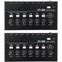 ISTOVO 2X MX600 Ultra Low-Noise 6-Kanaals Lijnmixer Stereo/Single Track-Schakelaar Microfoonvoorversterker