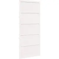 vidaXL Schuifdeur Wit 100 x 2,5 x 208 cm Massief grenenhout