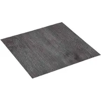 vidaXL Zelfklevende Vloerplanken Donkerbruin en zwart 30,5 x 30,5 cm