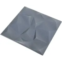 vidaXL Wandpanelen 12 st 50 x 50 cm Diamond Grijs XPS Schuim